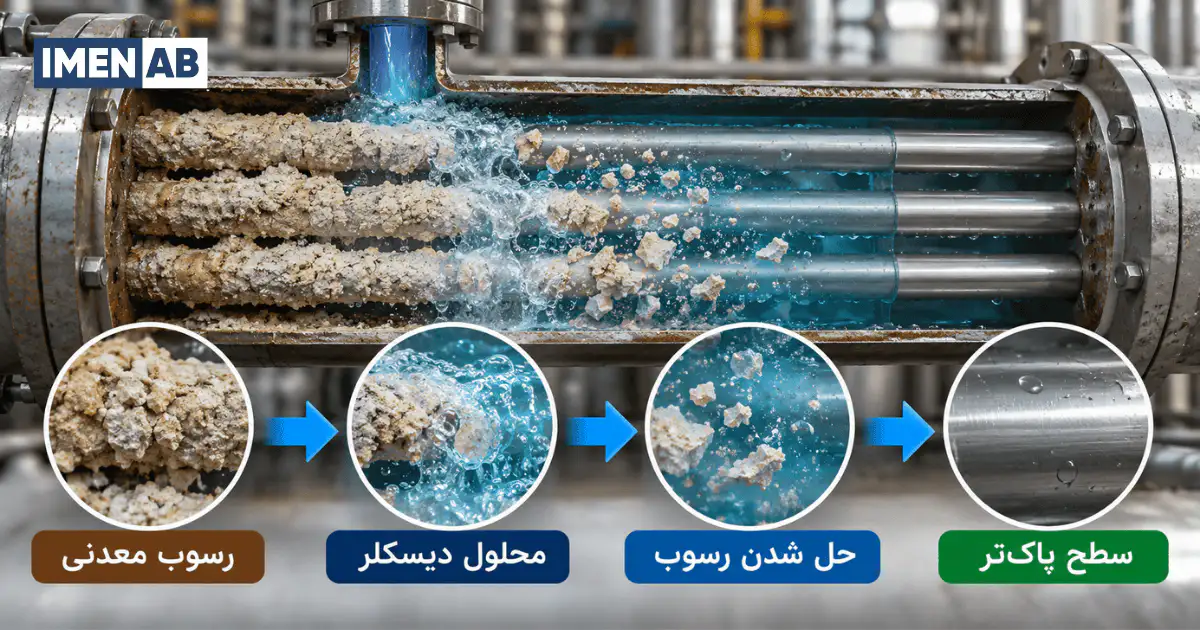 نحوه عملکرد اسید دیسکلر در حذف رسوبات معدنی