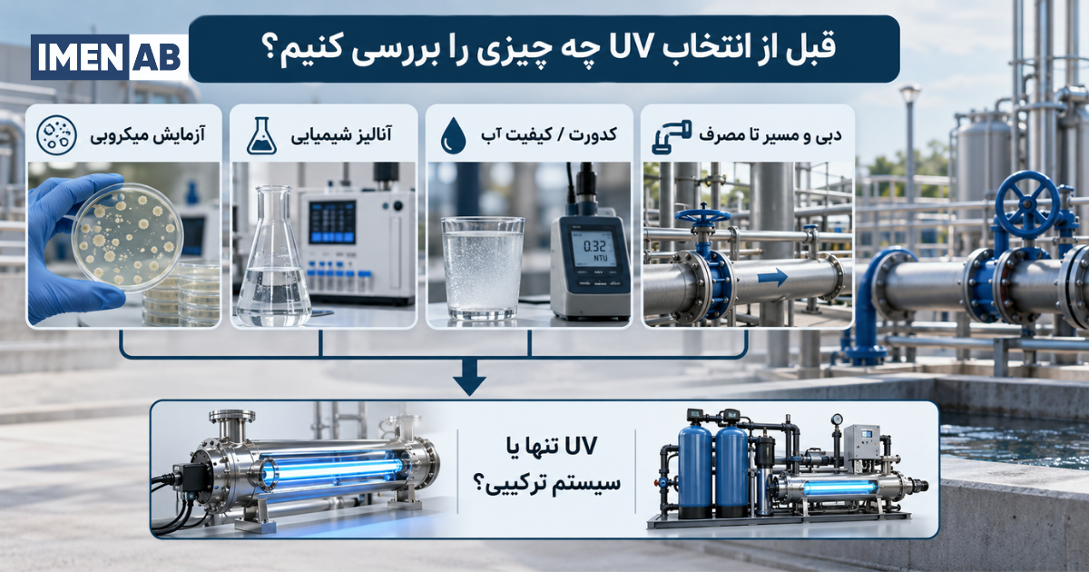 اطلاعات لازم برای انتخاب UV آب آشامیدنی
